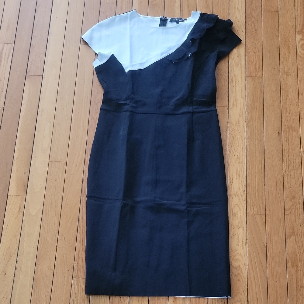 Elegant Black and White Dress